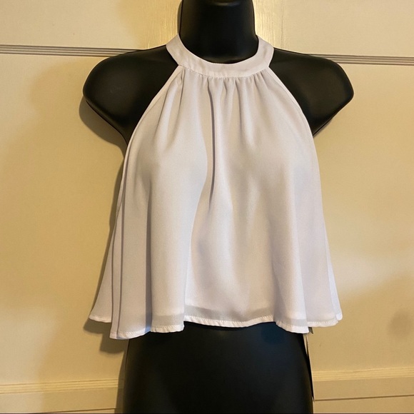 Show Me Your Mumu White Crop Top Small - Picture 5 of 9